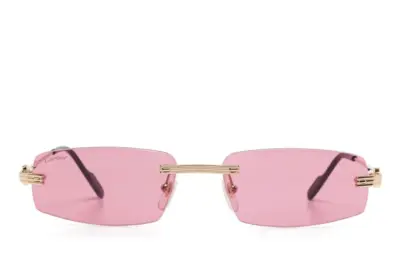 Cartier Eyewear Square-frame sunglasses gold