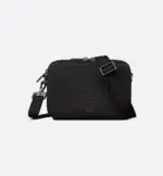 Dior Zipped Pouch with Strap Black