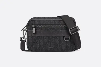 Dior Mini Safari Bag with Strap Black