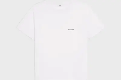 Celine loose t-shirt IN cotton jersey white