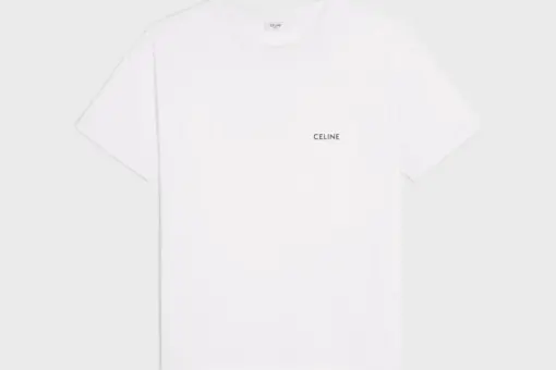 Celine loose t-shirt IN cotton jersey white