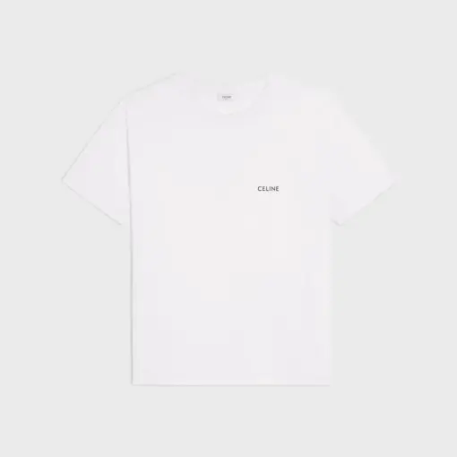 Celine loose t-shirt IN cotton jersey white