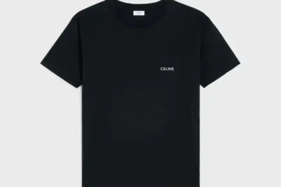 Celine loose t-shirt IN cotton jersey black