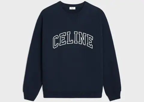 celine loose sweatshirt in COTTON FLEECE - L