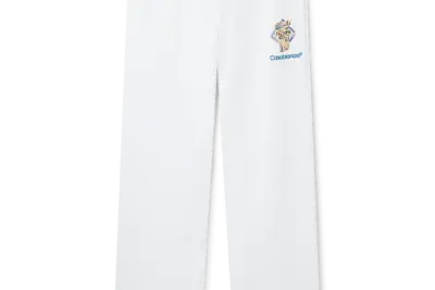 Casablanca Diamond Column Sweatpants White