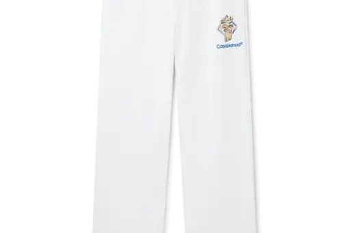 Casablanca Diamond Column Sweatpants White