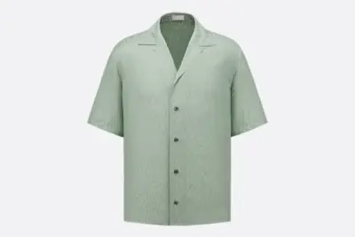 Dior Oblique short-sleeved shirt green