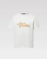 LV Embroidered Short-Sleeved T-Shirt White