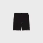 celine shorts in cotton fleece black