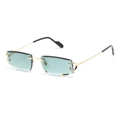 Cartier Eyewear Sunglasses with square frames Gold/Green