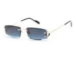 Cartier Eyewear Sunglasses with square frames Gold/Blue