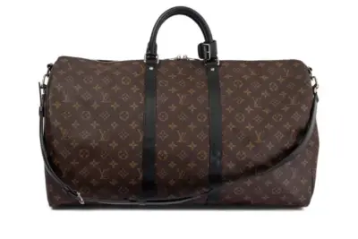 Keepall 55 Travel Duffle Bag Monogram Brown/Black