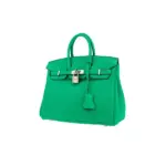 Hermès Birkin 25 handbag in Vert Menthe Swift leather