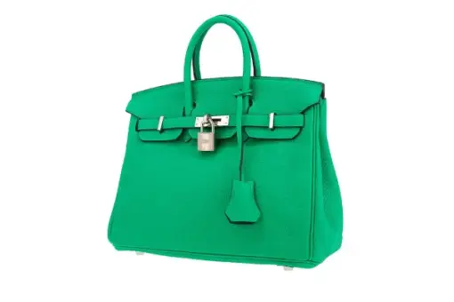 Hermès Birkin 25 handbag in Vert Menthe Swift leather