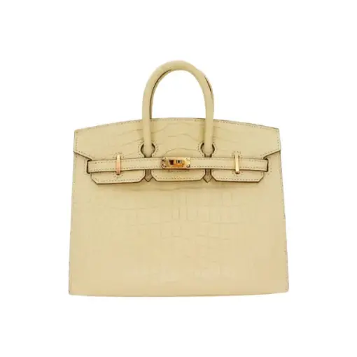 Hermès Birkin 25 Vanille Alligator Mississipiensis
