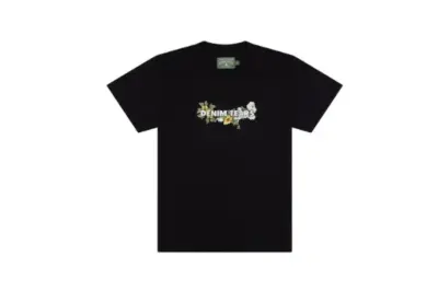 Denim Tears Floral Logo T-Shirt Black