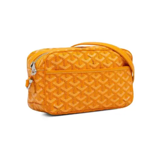 Goyard Goyardine Sac Cap Vert Crossbody Bag Orange