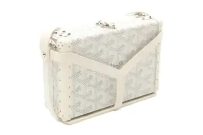 Goyard Pre-Owned Minaudière trunk bag white