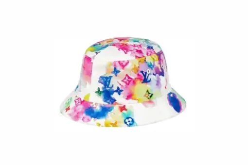 LV Bucket Hat Monogram Watercolor Multicolor