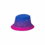 LV Illusion Monogram Bucket Hat Blue Gradient Pink