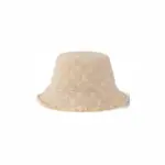 LV Monogram Denim Bucket Hat Beige Sable