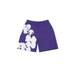 Denim Tears Biggie Cotton Wreath Sweat Shorts Purple