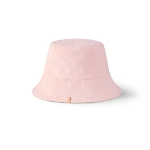 LV Denim Bucket Hat Pink