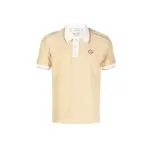 Casablanca monogram-jacquard polo top