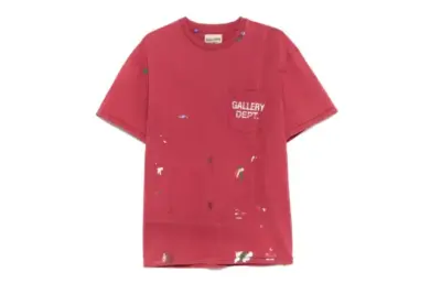 GALLERY DEPT. Vintage Logo Painted T-shirt red