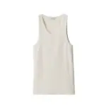 Burberry Equestrian Knight ribbed vest top grey