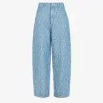 FENDI Jean long Jean Bleu clair