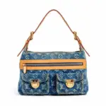 LV Blue Monogram denim Buggy Pm Shoulder bag