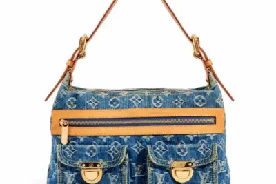 LV Blue Monogram denim Buggy Pm Shoulder bag