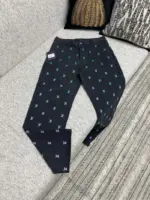 LV Blason Gradient Embroidered Denim Coach Pant