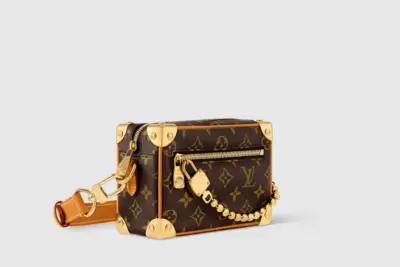 LV Mini Soft Trunk Monogram coated canvas bag