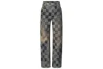 LV Damier Washed Denim Skate Pants Indigo