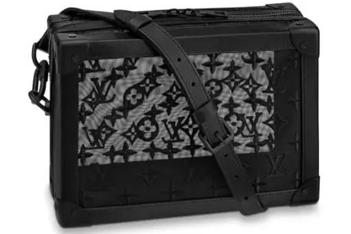 LV Soft Trunk Monogram Mesh Black