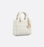 Small Lady Dior My ABCDior Bag Latte Cannage