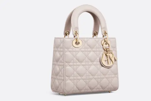 Small Lady Dior My ABCDior Bag Linen Beige