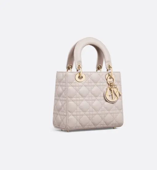 Small Lady Dior My ABCDior Bag Linen Beige