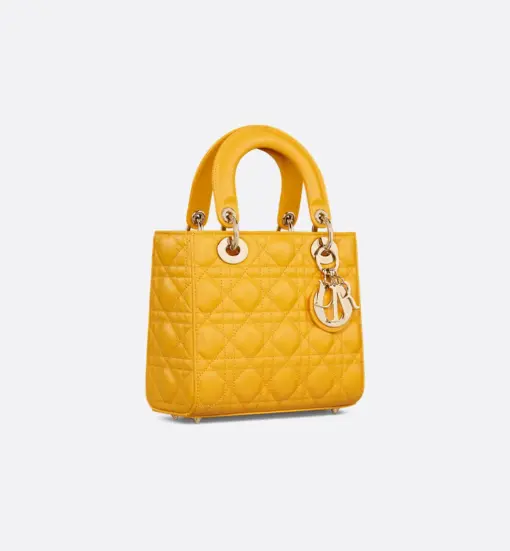 Small Lady Dior My ABCDior Bag Sunny Yellow