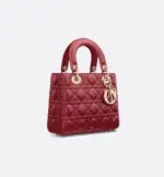 Small Lady Dior My ABCDior Bag Cherry Red