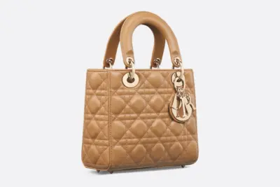 Small Lady Dior My ABCDior Bag Light Gold-Tone
