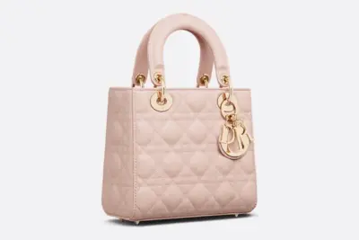 Small Lady Dior My ABCDior Bag Powder Pink