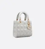 Small Lady Dior My ABCDior Bag Cloud Gray