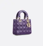 Small Lady Dior My ABCDior Bag Deep Purple
