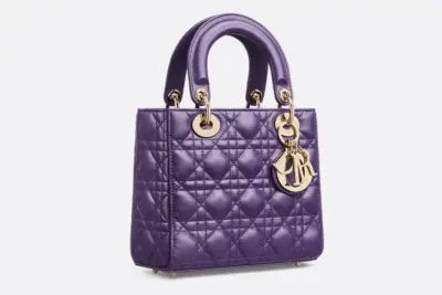 Small Lady Dior My ABCDior Bag Deep Purple