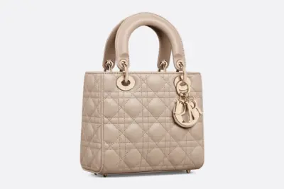 Small Lady Dior My ABCDior Bag Desert Taupe
