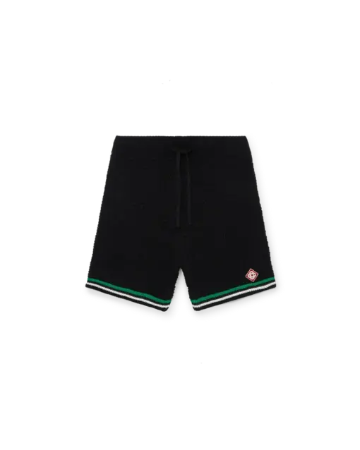 Casablanca Tennis Crochet Shorts Black