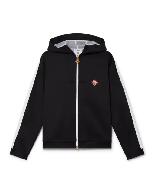 Casablanca Scuba Hooded Sweatshirt Black